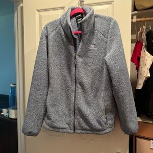 The North Face XL women’s blue Sherpa zip Jacket